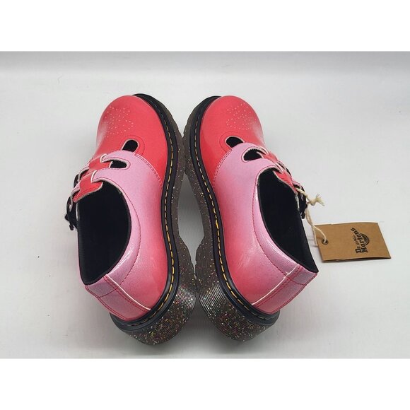 Dr. Doc Martens Mary Jane Pink Patent‎ Leather Double Buckle Women's Size 5 - Picture 5 of 10
